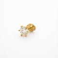 1.0ct ラウンドシェイプ ダイヤモンド ピアス