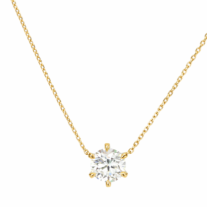 1.0ct ラウンドシェイプ ダイヤモンド ネックレス